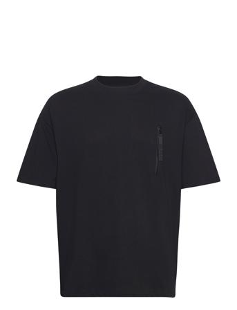 Dibtechti Tops T-Kortærmet Skjorte Black HUGO