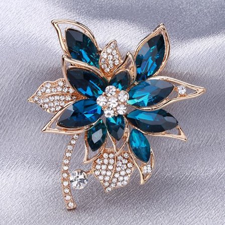 Mode Kristall Broschnålar Fancy Vintage Stil Strass Blomma