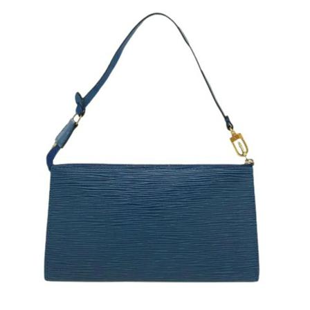 Louis Vuitton Vintage, Pre-owned Leather pouches Blauw, Dames, Maat:ONE Size,leer