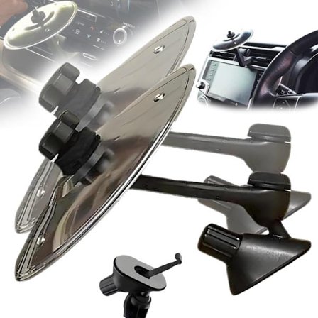 Bil crash bækkener, 2 stk. bil clip-on crash bækkener, justerbare bil bækkener, bil musik crash bækkener til biler