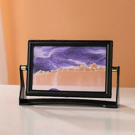 Rotérbart bevægeligt sandkunstbillede boligindretning 3D sandlandskab i bevægelse nyt glas kviksandmaleri