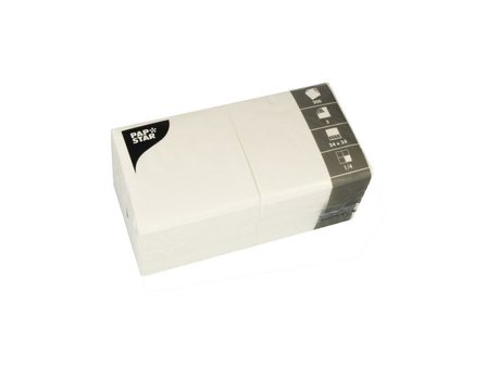 PAPSTAR Servett 3-lags 24x24cm vit 200/fp - Lyreco - Kök och servering - Servetter och dukar - Servett - 3-lagers