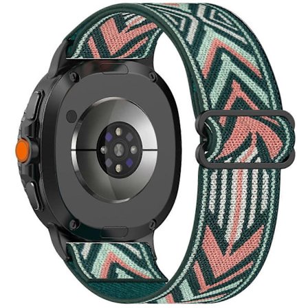 Nylon Klockarmband för Samsung Galaxy Watch8 44mm 40mm Watch8 Classic 43mm 47mm Watch Ultra 2 Elastiskt [DB]