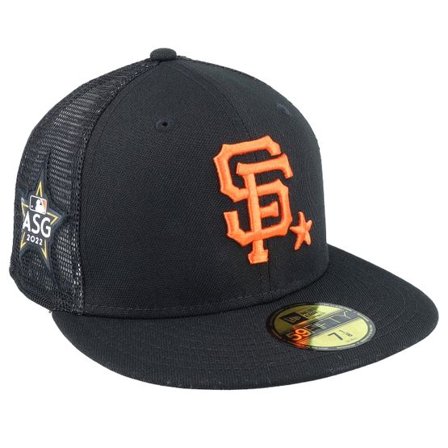 New Era - MLB Svart fitted Keps - San Francisco Giants MLB22 All Star Game Wo 59FIFTY Black Mesh Fitted @ Hatstore