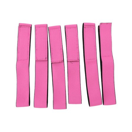 6 stk. blonder smeltebånd 3,5 cm dobbeltsidet fleece parykbånd justerbar stramhed parykbånd elastisk til salon parykker forsyninger