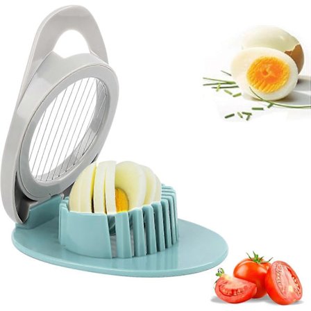 Äggskivare, äggskärare för hårdkokta ägg, liten äggskivare, portabel äggskivare, äggseparator lämplig för