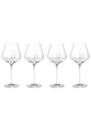Le Creuset Set Med 4 Rödvinsglas Glas Unisex Transparant 0,7l