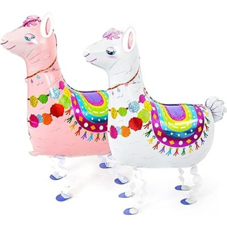 2 stk Alpakka Heliumballonger, Alpakka Ballonger, Lama Ballonger, Folie An