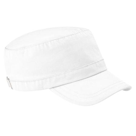 Beechfield Army Cap / Huvudbonader (pack Om 2) One Size Vit