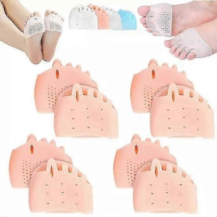 Hyggear Tåspredere 4 stk - Myk silikon, lindring for hallux valgus Kompatibel med kvinner L