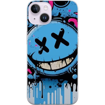 Kompatibelt Mobilskal till Apple Apple iPhone 15 Blå Smile