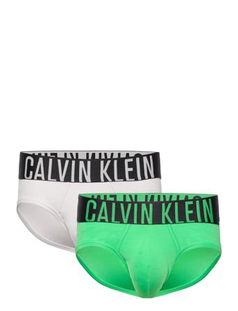 Hip Brief 2Pk Underbukser Y-frontunderbukser Multi/mønstret Calvin Klein*Betinget Tilbud