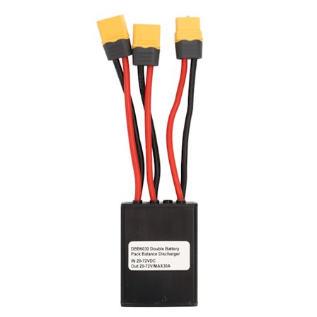 Elektrisk cykel dobbelt batteri afladningskonverter dobbelt batteri parallel modul adapter 20V‐72V 30A