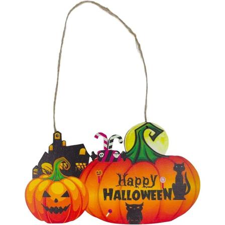 Halloween-koristeet, Halloween-puinen riippukyltti Kurpitsan keskiosat Boo-koristeet juhlaillalliseen A5wsjgj