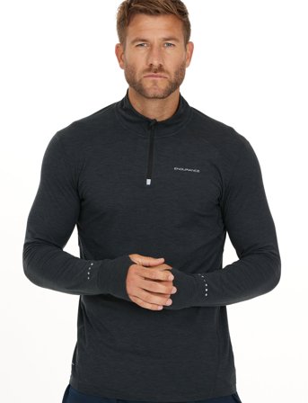 Endurance Tune V2 M Melange Midlayer - Black - S