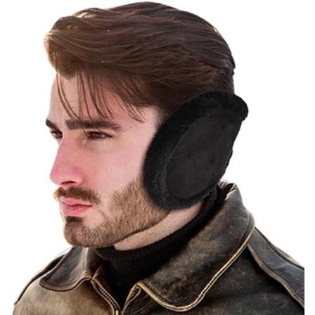 Vinterøre for varme øremuffer for menn og kvinner - Fleece ørevarmere øre - dekker for vinter - Bak hodet øremuffer Wrap-Pefer for utendørs ski (