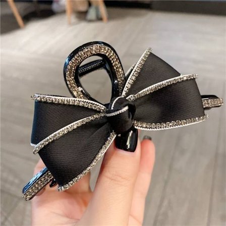 Rosett Hårklo Dam Hårklämma SVART