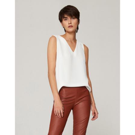 Klaudyna Cerklewicz Topy With V-neckline, kobieta, Biały