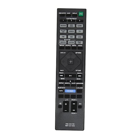 Sony AV STRDH550 STRDH750 Erstatningsfjernkontroll RMTAA130U RMAAU190 Slitesterk