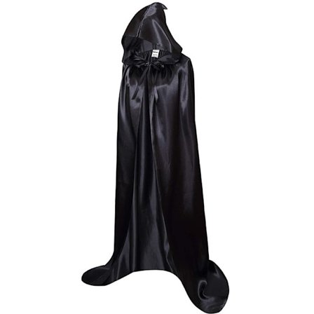 Unisex Full Length Hooded Robe Cloak Long Velvet Cape Cosplay Co