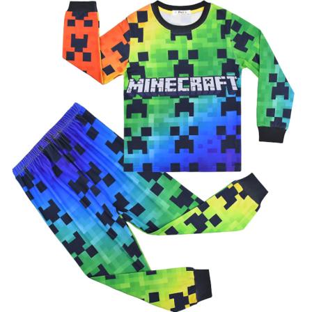 2 Piece My World Minecraft Long Sleeve Set Pyjamas + byxor 130cm