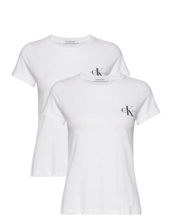 2-Pack Monogram Slim Tee T-shirts & Tops Short-sleeved Vit Calvin Klein Jeans