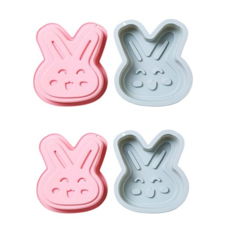 4 stk. påskehare silikone bageform kageform ovn