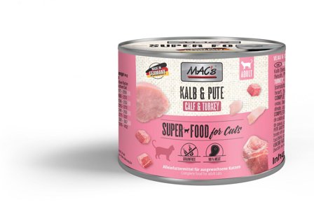 Mac's Kalv og Kalkun 400g - Våtfôr
