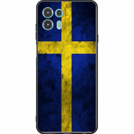 Motorola Edge 20 Lite Svart Skal Sverige Flagga