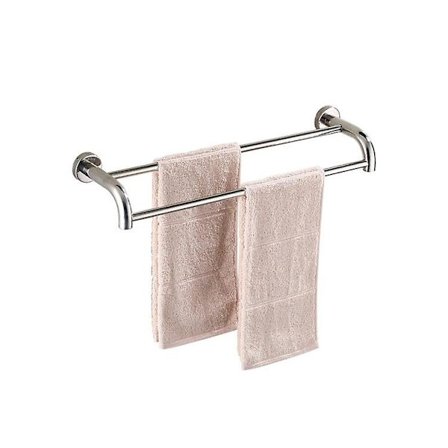 Håndklehylle Multifunksjonell Rustfritt Stål Håndkleholder Veggmontert Håndkleholder Bad Håndkleoppbevaring 60cm