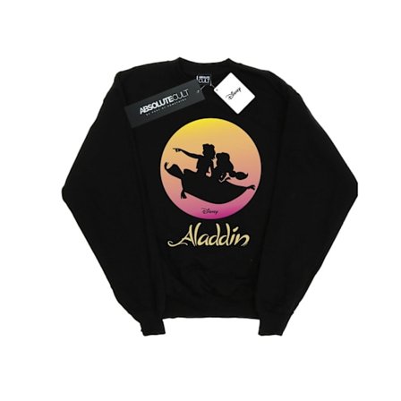 Disney Boys Aladdin Flygande Solnedgång Sweatshirt 5-6 År Svart