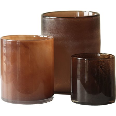 Tell me more Frost & Lyric telysholdere, 3 stk, brown