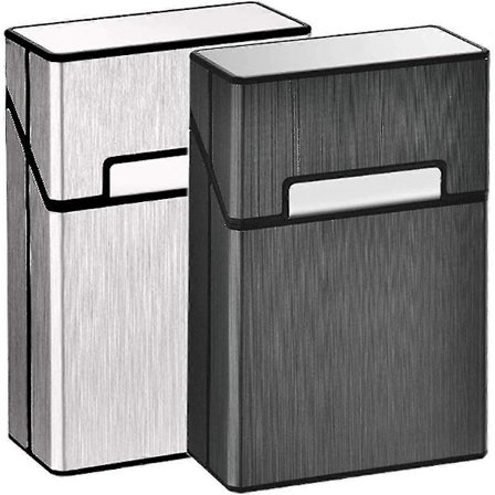 Cigarettetui King Size Aluminium För Hela Paket Cigaretter 20st Anti-kollision Stänksäker Och Reptålig 2-pack