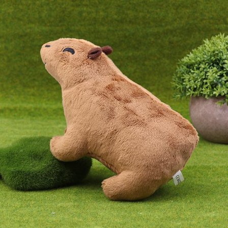 18 cm fluffig Capybara fyllda barnleksaker Julklapp