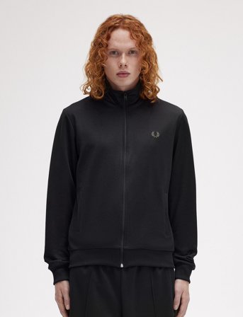 Fred Perry Track Jacket - Black - XS