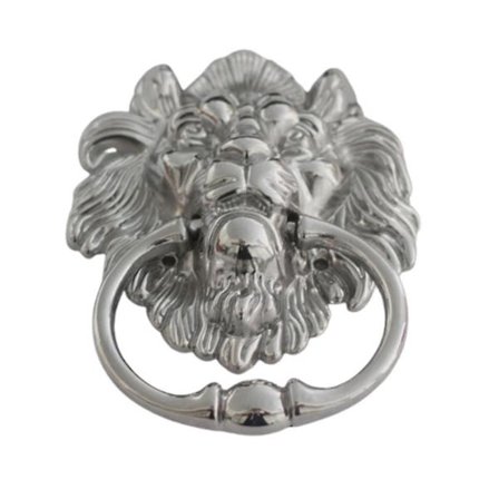 Krom Lionhode Drop Pull Ring Barstol Spisebordstol Møbler Knocker Håndtak 1 stk