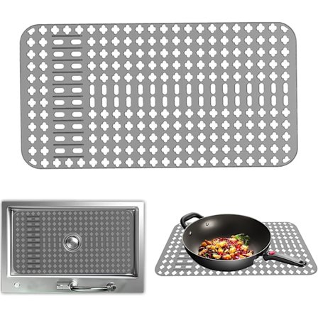 Silikon Diskho Matta, Värmebeständig och Halkfri Silikon Köksbänk Matta, Fyrkantig Diskho Botten Matta