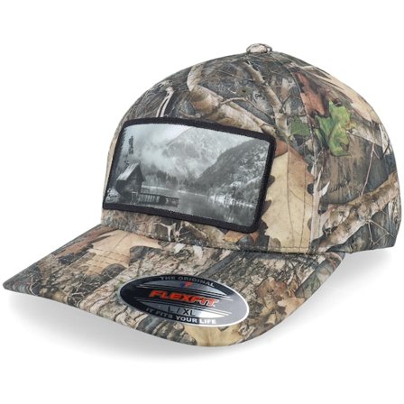 Hunter - Camo Flexfit Cap - Fishing Hut Timber Kanati Camo Pattern Flexfit @ Hatstore