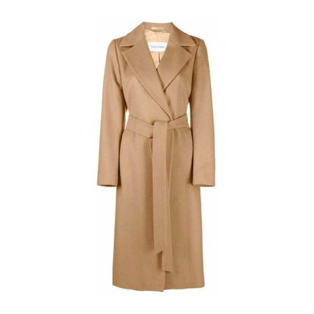 Calvin Klein Jeans Belted Coats Brun, Dame