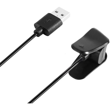 Kissmart laddare för Garmin Vivosmart 4, ersättningsladdningsdatakabelklämma sladd för Garmin Vivosmart 4 [3,3ft/1m]