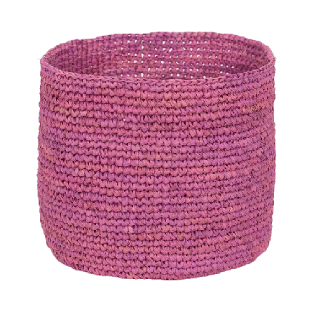 A World of Craft Raffia Korg S Förvaring Rosa ONESIZE