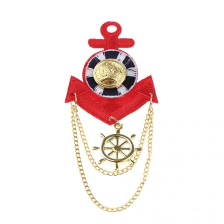 modekläder broscher broscher pin vintage brittisk stil dekoration blå