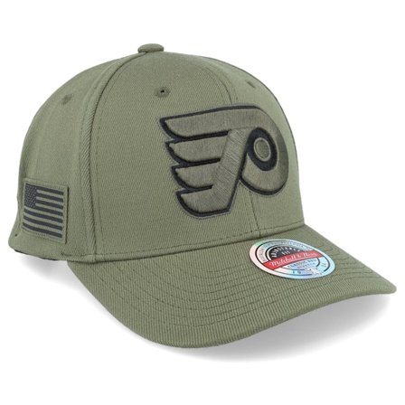 Mitchell & Ness - NHL Grün Adjustable Cap - Hatstore Exclusive x Philadelphia Flyers Veterans Classic Olive Adjustable @ Hatstore