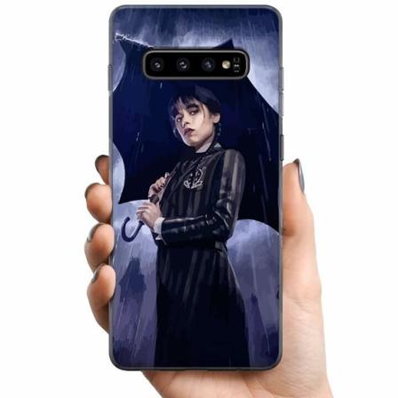 Samsung Galaxy S10+ Tpu Mobilskal Wednesday Addams