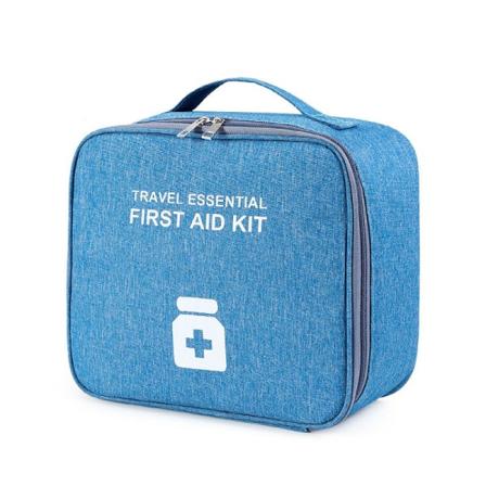 2-delad medicinväska, medicinväska, set, första hjälpenväska, tom, stor kapacitet, vattentät nödväska, medicinsk nödväska för hemmet,