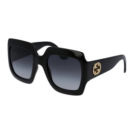 Gucci - GG0053SN 001 5425 i Sort Acetate