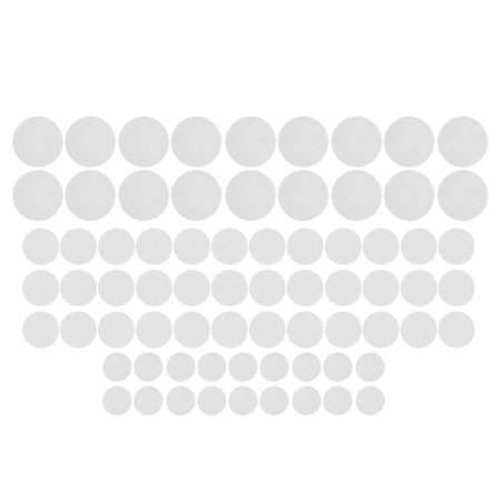 72 stk. Hvide Tykke Bløde Vaskbare Genanvendelige Filt Tallerken Delere Beskyttere Separatorer Puder