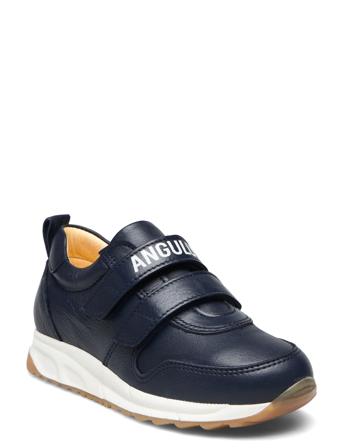 Shoes - Flat - With Velcro Lave Sneakers Marineblå ANGULUS*Betinget Tilbud