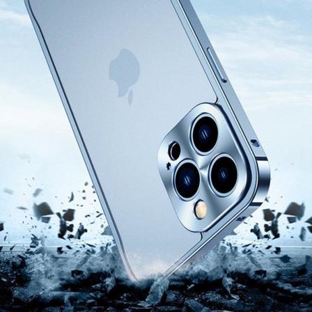 Iphone 14 Pro Skal Metall Slim - Silver