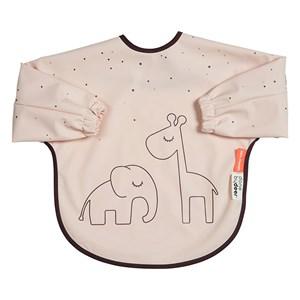 Done by Deer Powder pink Dreamy Dots 6-18 m Sleeved Bib One Size - Baby feeding - One size - Pink - Junge